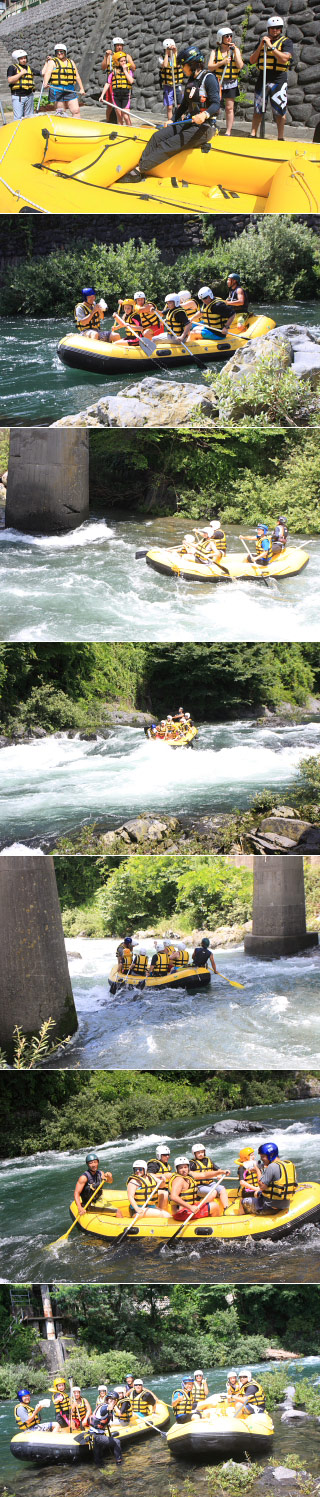 Rafting at Kiso River